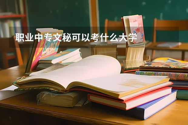 職業(yè)中專文秘可以考什么大學(xué)