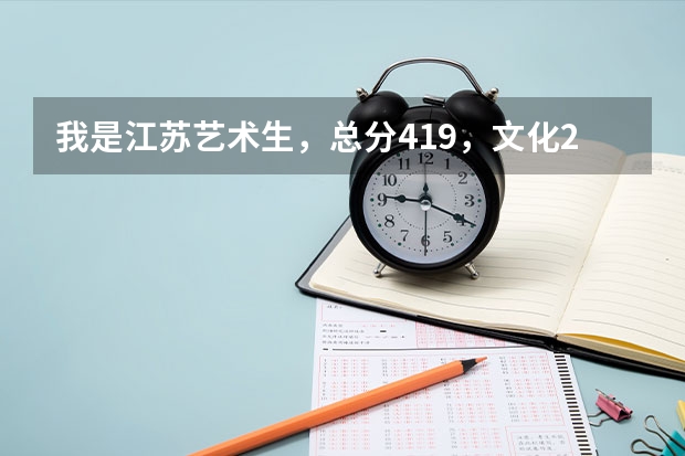 我是江蘇藝術(shù)生，總分419，文化217，專業(yè)202，能上什么本科學(xué)校嗎？